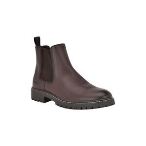 CALVIN KLEIN Mens Brown Back Pull-Tab Letrel Almond Chelsea Boot 11.5 M